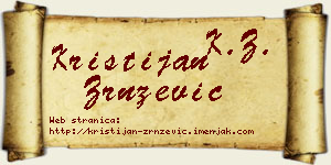 Kristijan Zrnzević vizit kartica